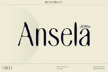 Ansela Drawn font