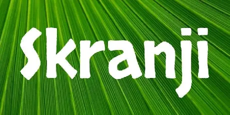 Skranji Family font