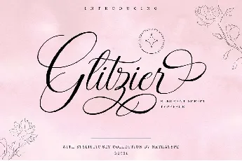 Glitzier font