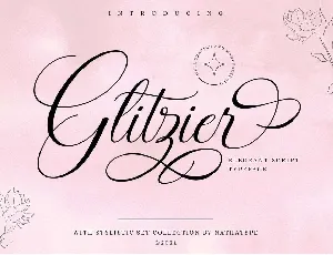 Glitzier font