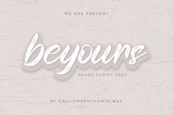 Beyours Demo font