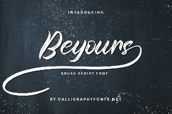 Beyours Demo font