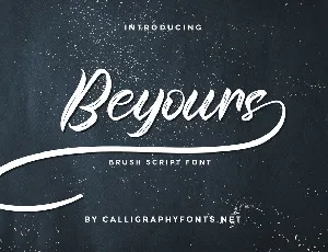 Beyours Demo font