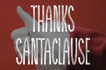 Thanks Santaclause Display font