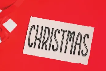 Thanks Santaclause Display font