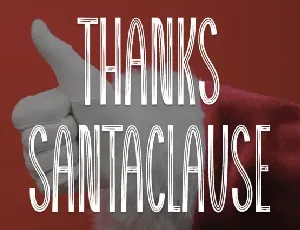 Thanks Santaclause Display font