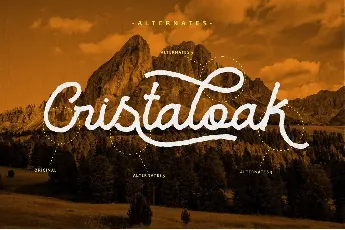 Cristaloak font