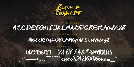 Rustle Fighter font