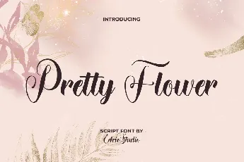 Pretty Flower font