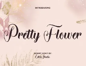 Pretty Flower font