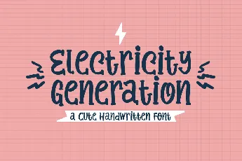 Electricity Generation font