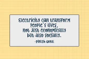 Electricity Generation font