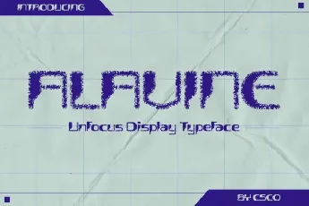 Alavine Unfocus Display font