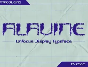 Alavine Unfocus Display font