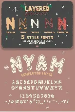 NYAM & Eastpine + Extras font