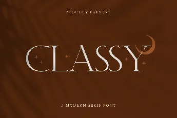 Classy Free Trial font