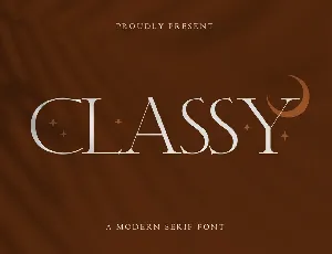 Classy Free Trial font