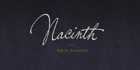 Nacinth PERSONAL USE font