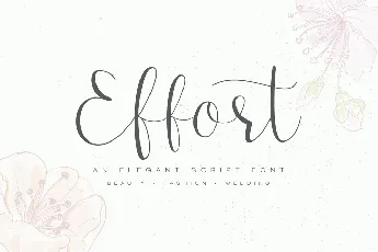 Effort font