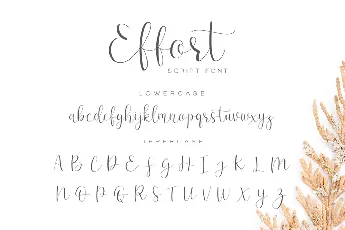 Effort font