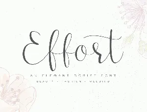 Effort font