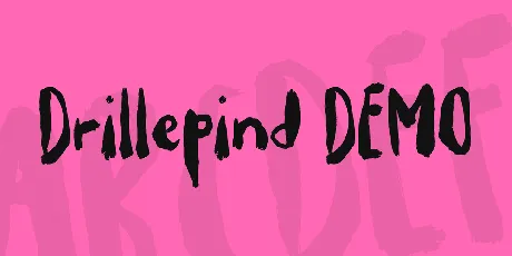 Drillepind DEMO font