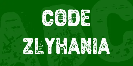 Code Zlyhania font