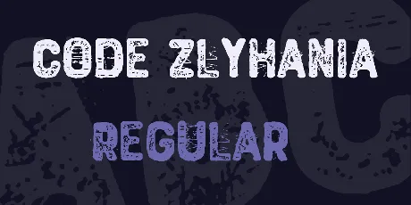 Code Zlyhania font