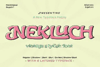 NEKLUCH Trial font