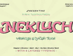 NEKLUCH Trial font