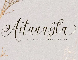 Astanayla font