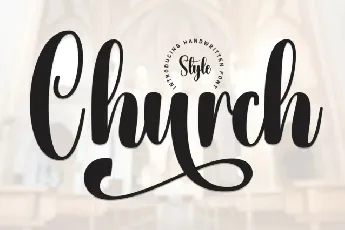 Church Script font