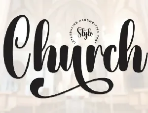 Church Script font