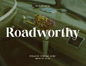 Roadworthy font