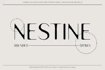 Nestine Rounded Drawn font