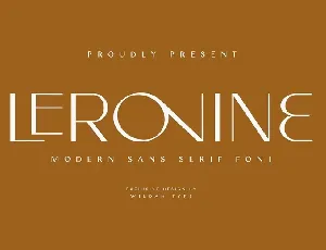 Leronine font