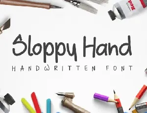 Sloppy Hand Free font