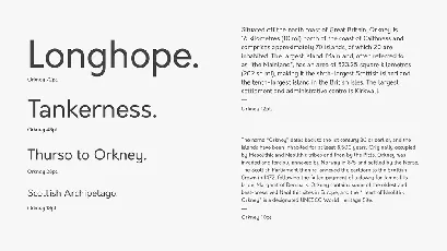 Orkney Free font