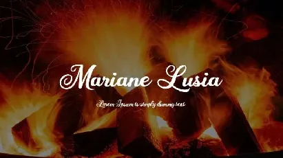 Mariane Lusia Script font