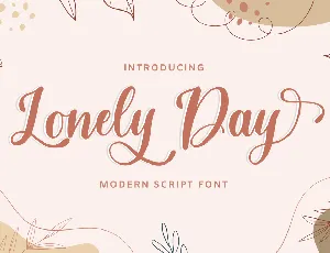 Lonelyday font