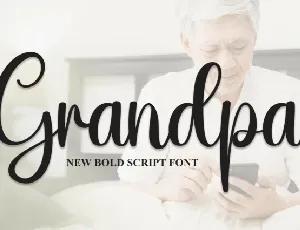 Grandpa Script font