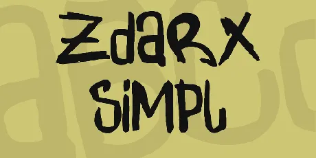 Zdarx Simpl font