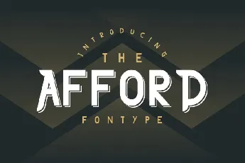 The Afford Display font