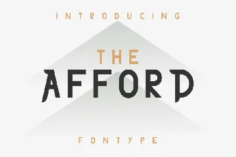 The Afford Display font