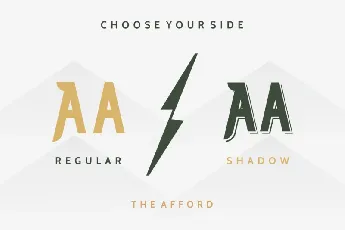 The Afford Display font