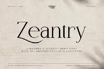 Zeantry font