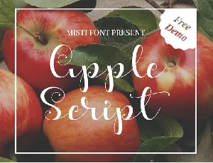 Apple Script Free font