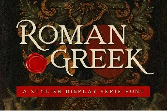 Roman Greek font