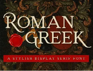 Roman Greek font