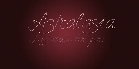 Astralasia font